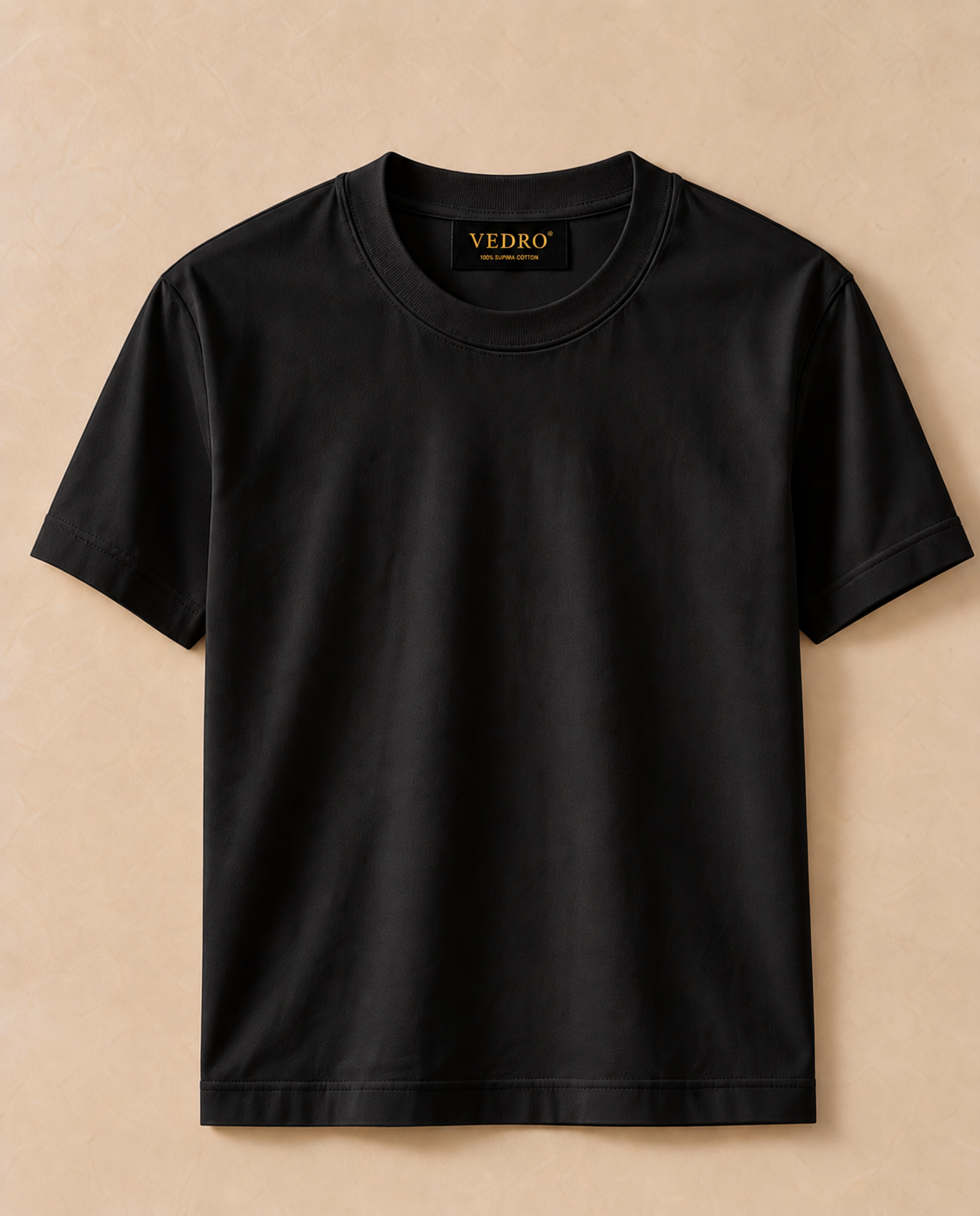 Supima Cotton T-Shirt - Midnight Black Color