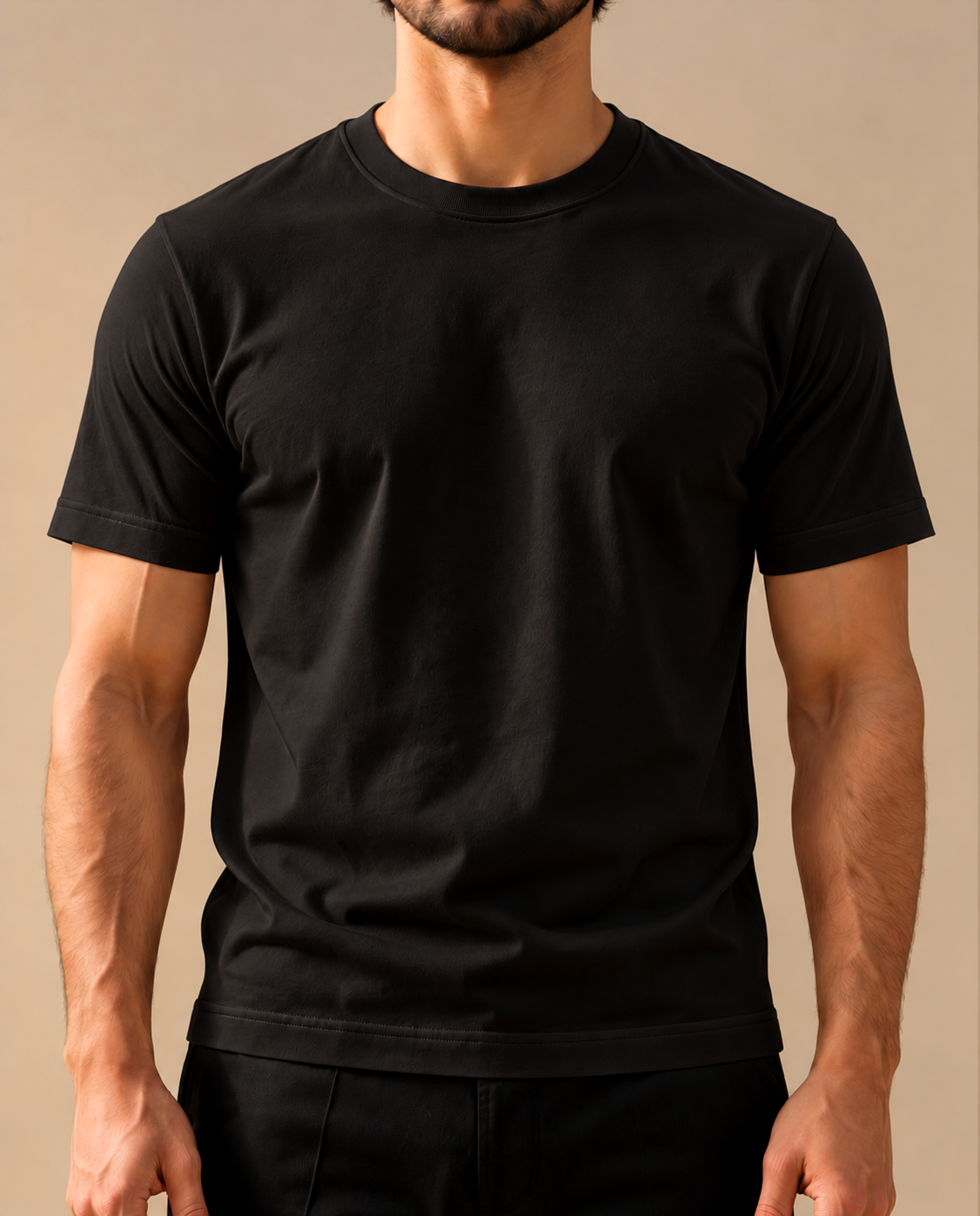 Supima Cotton T-Shirt - Midnight Black Color